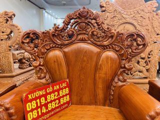 tựa lưng ghế louis hoàng gia