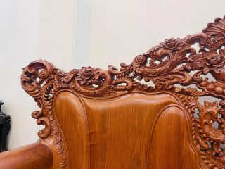 vai ghế cuốn lá tây