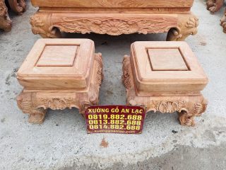 hai chiếc đôn ngồi bản mộc