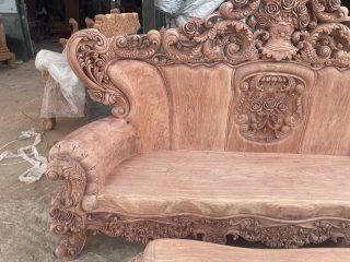 vai ghế ôm cong lá tây