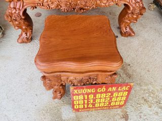 đôn ngồi louis gỗ hương